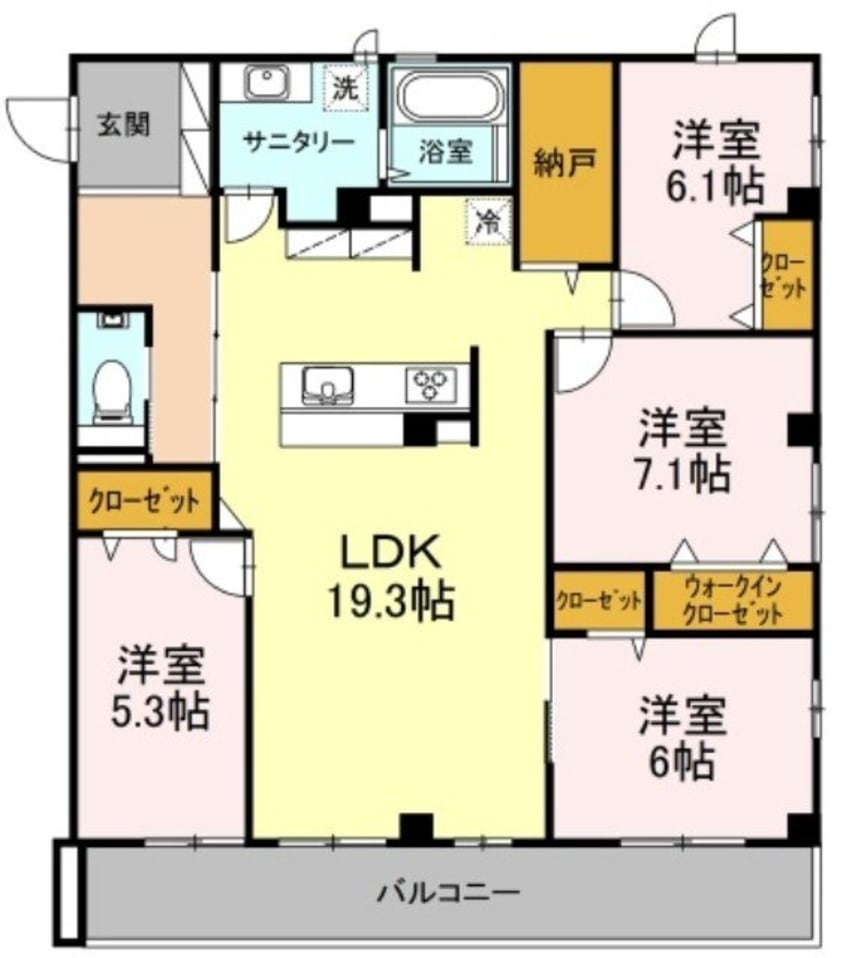 間取図 Ville Soleil