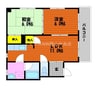 ＹＳ岩田町 2LDKの間取り