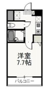 パラッツォ・ミキ 1Kの間取り