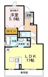 シュロスＭ 1LDKの間取り