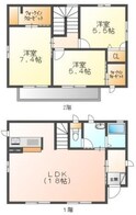 大供本町戸建の間取図