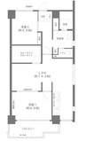 メゾンド岡文館 2LDKの間取り