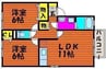 ソレイユ 2LDKの間取り