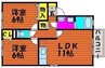 ソレイユ 2LDKの間取り