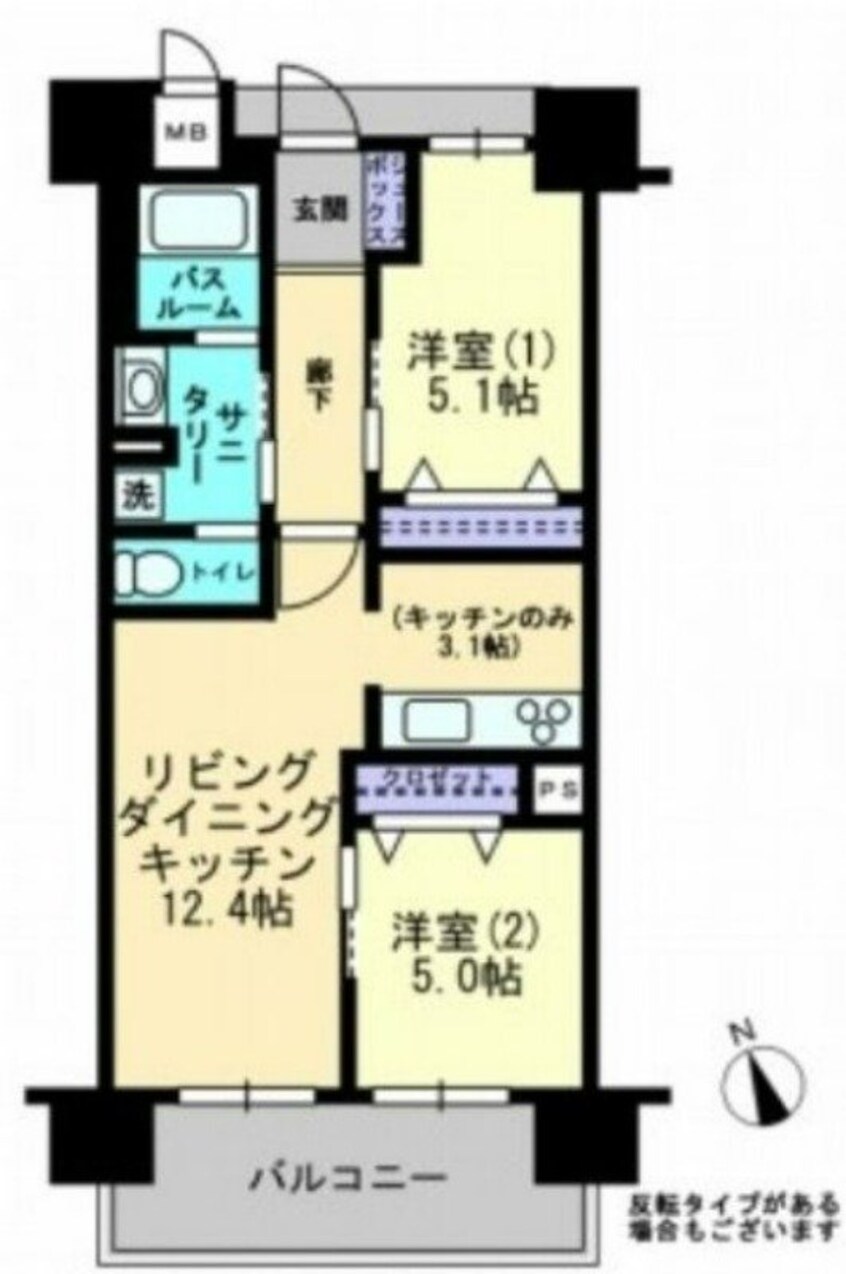 間取図 アルファライフ岡大医学部前