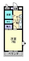 カサ・エスペランサ 1Kの間取り