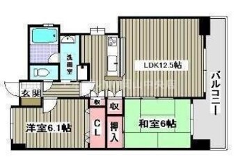 間取図 フローレンス本町グランドシティ