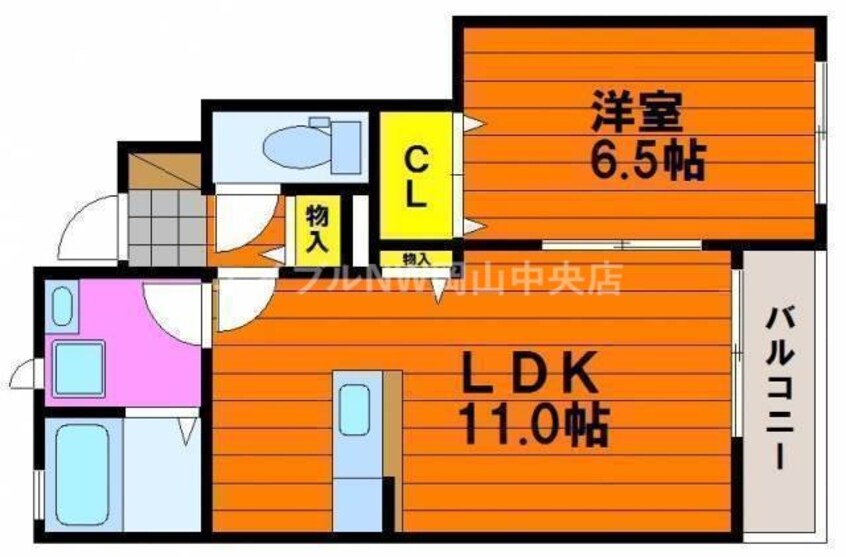 間取図 ウッディバード平野