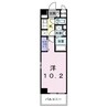 シティー柳町 1Kの間取り
