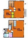 高島新屋敷貸家 2LDKの間取り