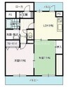 グランフォーレ野田 2LDKの間取り