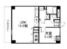 ミラドール奥田西町 1LDKの間取り