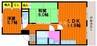 リーブロイヤル 2LDKの間取り