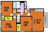 セジュールユウキ 3LDKの間取り