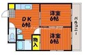 スカイハイツ富第Ⅱの間取図