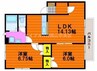 ベリーオーライＢ 2LDKの間取り
