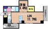 アーバンパレス医大前 1LDKの間取り