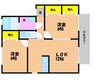 エスペランサＴＡＴＳＵＭＩ 2LDKの間取り