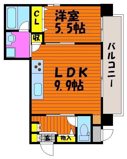 間取り図 ＳＵＮ　ＦＯＲＥＳＴ　鹿田