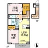 アスクレオ 2LDKの間取り