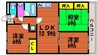ソーシャルOmoriⅡ 3LDKの間取り