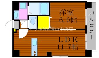 間取図 エルベ瓦町