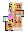 グランフォレスト 2LDKの間取り