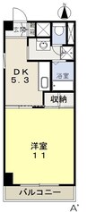 平井マンション奥田 1DKの間取り