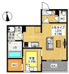 REGALEST 十日市西町 1LDKの間取り