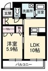 Lino 1LDKの間取り