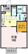 カルチェＢｏＡ 1Kの間取り