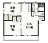 I.Mパルク　Ｂ 2LDKの間取り