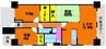 アルファスマート西川緑道公園 2LDK+Sの間取り