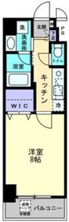 アルファレガロ南中央町 1Kの間取り