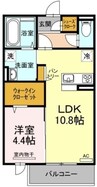 メゾンドソレイユ 1LDKの間取り