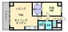 旭川スカイハイツ 1LDKの間取り