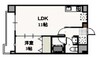 フォンティーヌ弓之町 1LDKの間取り