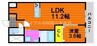 AXiS今 1LDKの間取り