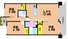 アルファステイツ岡山上中野 3LDKの間取り