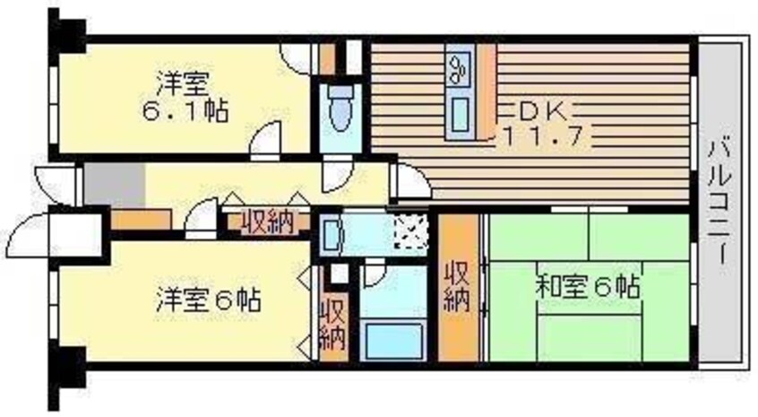 間取図 シティコーポ延友