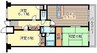 シティコーポ延友 3LDKの間取り