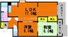 シャトレーしょうこう 2LDKの間取り