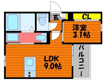 間取図 REGALEST JM 青江