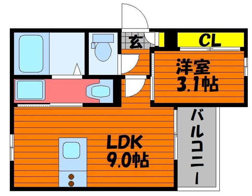 間取図 REGALEST JM 青江