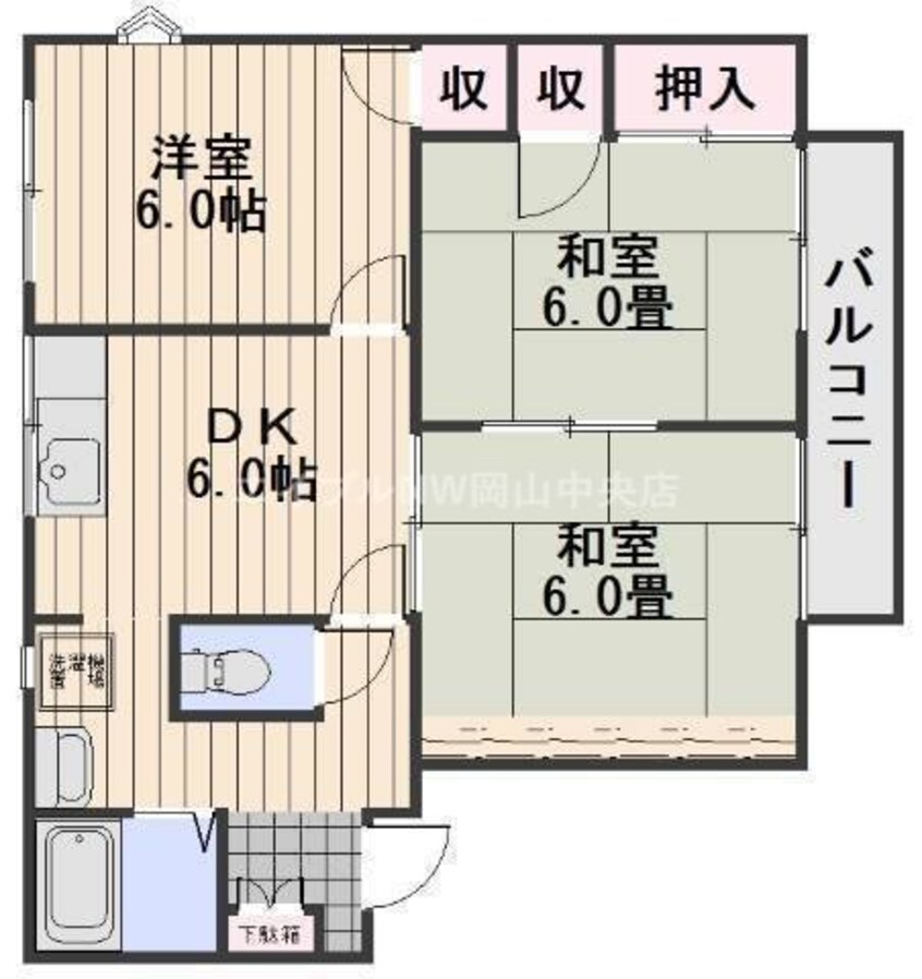 間取図 アーバンハイツ八幡　Ｂ棟