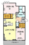 トリシア田中の間取図