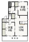 さにぃてらす’03　壱番館 2LDKの間取り