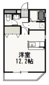 ヴィクトワール南方 1Kの間取り