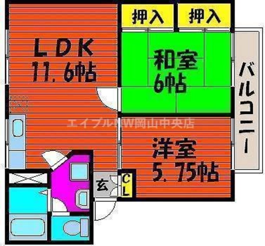 間取図 エバーグリーン　Ｂ棟