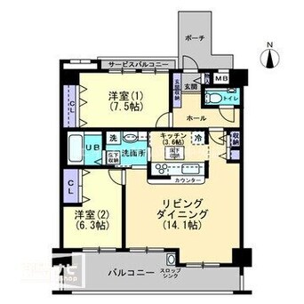 間取図 ダイヤモンドフォーラム大供